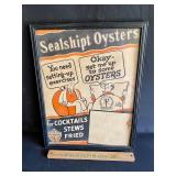 Sealshipt oyster framed paper advertising