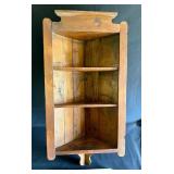 Primitive pine hanging cupboard