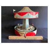Working Carousel tin toy