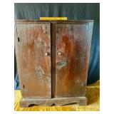 Antique jelly cupboard wide boards.