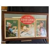 Jelke margarine framed paper advertising