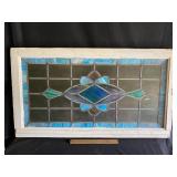 Large antique stain glass window