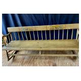 Antique primitive "mammy bench"