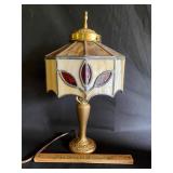 Aladdin lamp stained glass shade