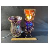 Unique lamp and candle holder