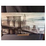 City scape on canvas