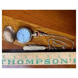 Waltham pocket watch with knife