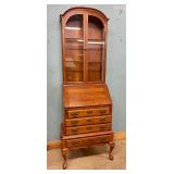 Maddox colonial dropfront secretary with hutch top