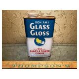 Vintage gloss glass can