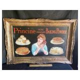 Early Princine baking powder metal sign