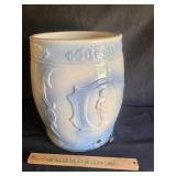 Blue/white large salt glaze water cooler