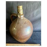 E.L. Farrar pottery jug lamp.