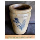 Decorated salt glaze jar