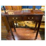 2 drawer mahogany table