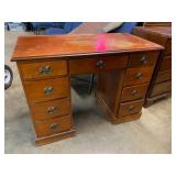 Vintage kneehole desk