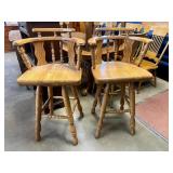 2 swivel barstools