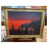 Vintage art on canvas