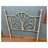 Full size iron head board with Hollywood frame