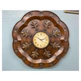 Large metal decorative clock