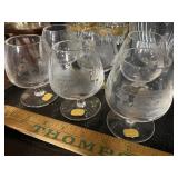 6 bleikristall genuine lead crystal glasses