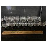 12 German wine goblets