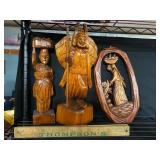 Wood carving lot