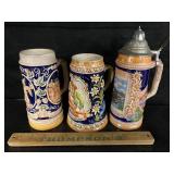 3 German steins