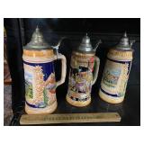 3 German steins