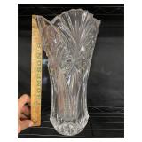 Large lead crystal vase