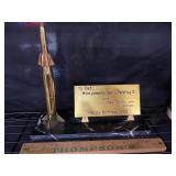 Birthday plaque with rocket