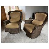 Lane furniture wicker rocking chairs