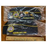 Military hats with pins