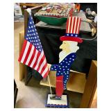 Wood Uncle Sam decor