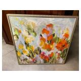 Large floral painting