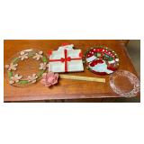 5 pieces Christmas dishes