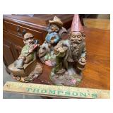 3 tom Clark gnomes