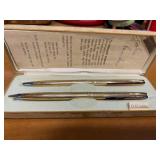 Vintage hallmark 12kt golf filled pen/pencil set