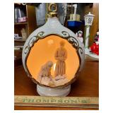 Vintage nativity lamp