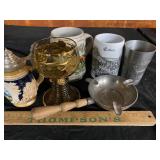 Steins, mugs, and glass