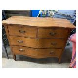 Antique 2 over 2 oak chest