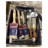 Paint Tray, Brushes & Roller