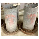 2 MaKomb Chicken Feeders
