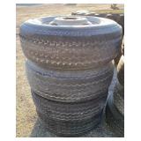 9.50 X 16.5       4 Steel Rims/Tires