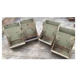 4 Metal Pig Feeders