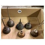 5 Small Oil Cans