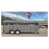 S&S 20ft Stock Trailer 6 Wide-No Title