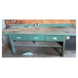 Work Bench w/ Drawers (9ft x 3ft ) & Side Storage