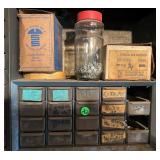 Organizer w/ Rivets, Pins & Brass Fittings