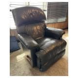 Navy Leather Rocker/Recliner Lazyboy