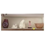 Shelf Contents-Dish & Figurines